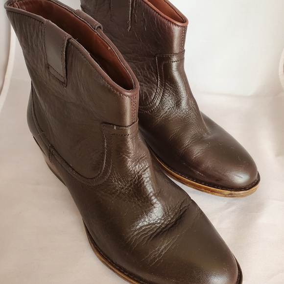 Kenneth Cole Reaction Brown Leather Boots - Picture 2 of 5